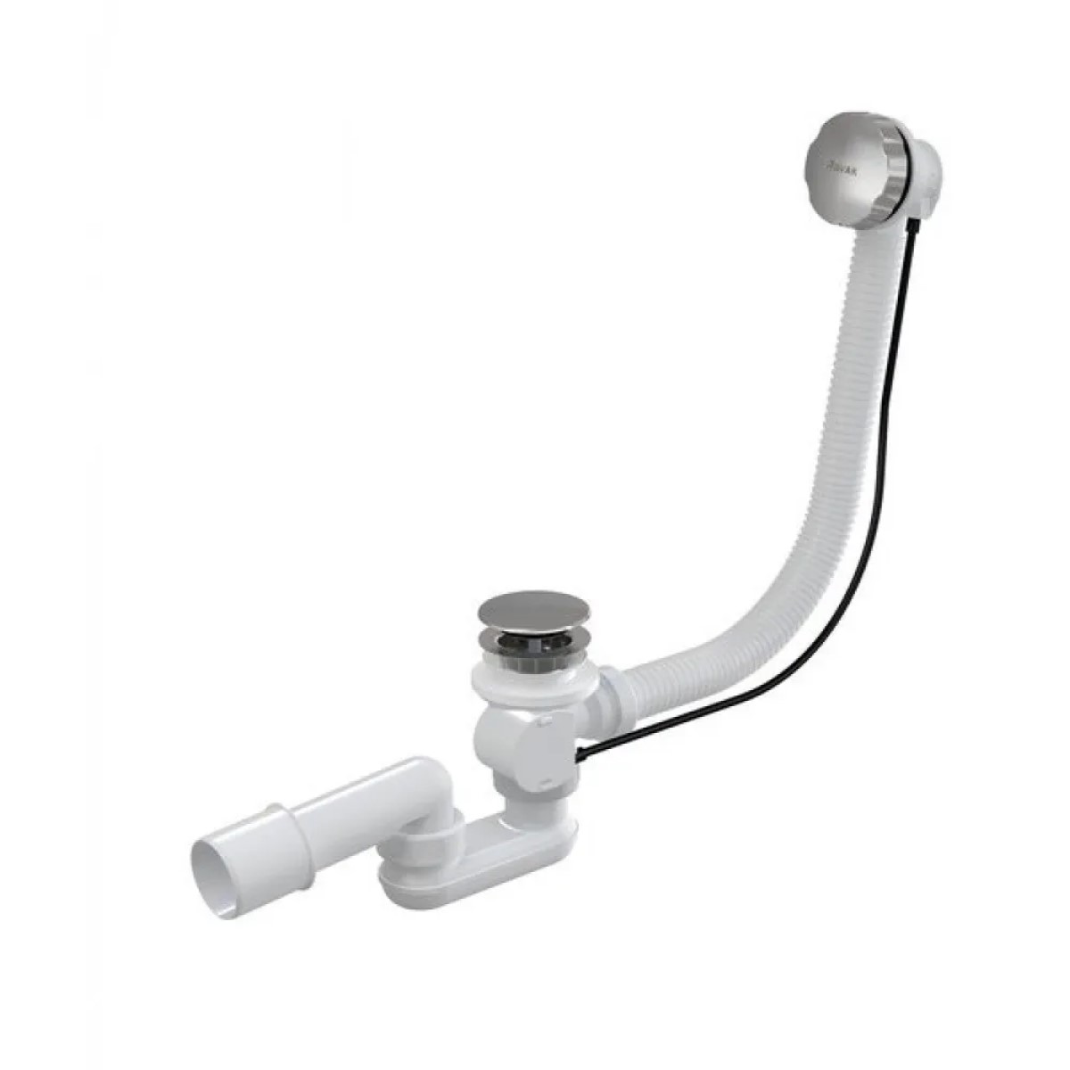 Ravak Vannas sifons ar pārplūdes sistēmu, plastmasas