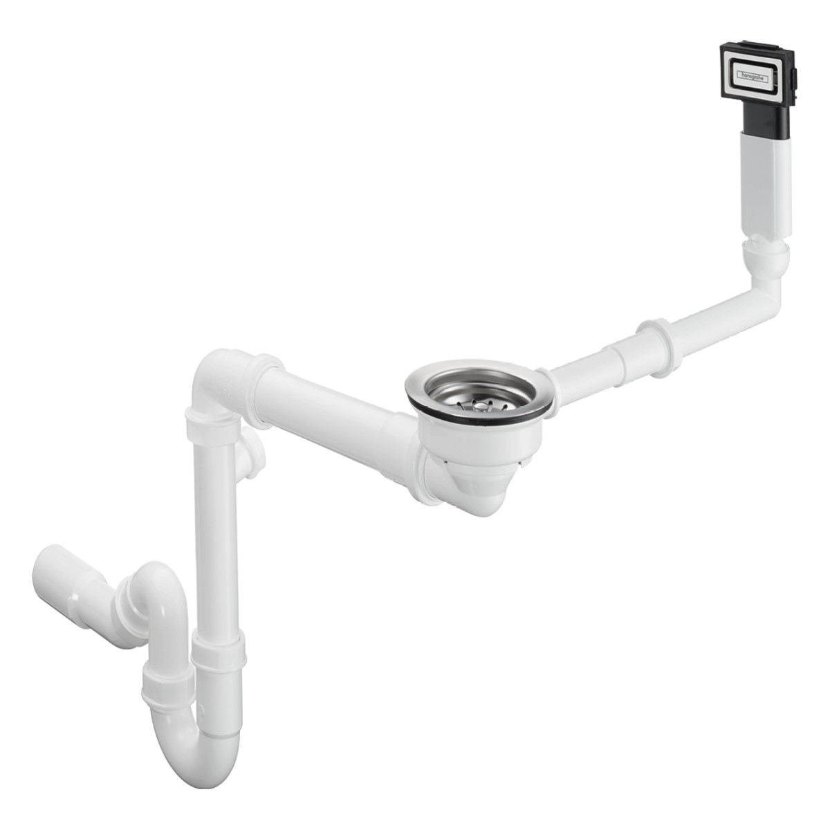 Hansgrohe D16-10 Virtuves izlietnes sifons ar izplūdi un pārplūdi