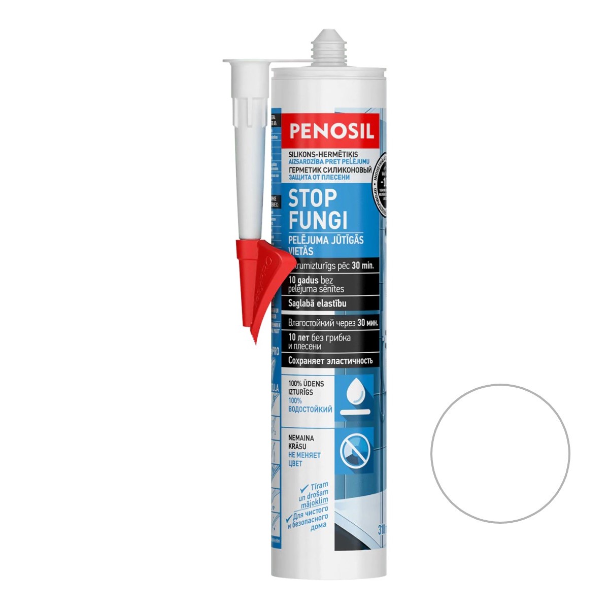 Penosil Stop Fungi Силиконовый герметик, устойчивый к плесени 310ml caurspīdīgs