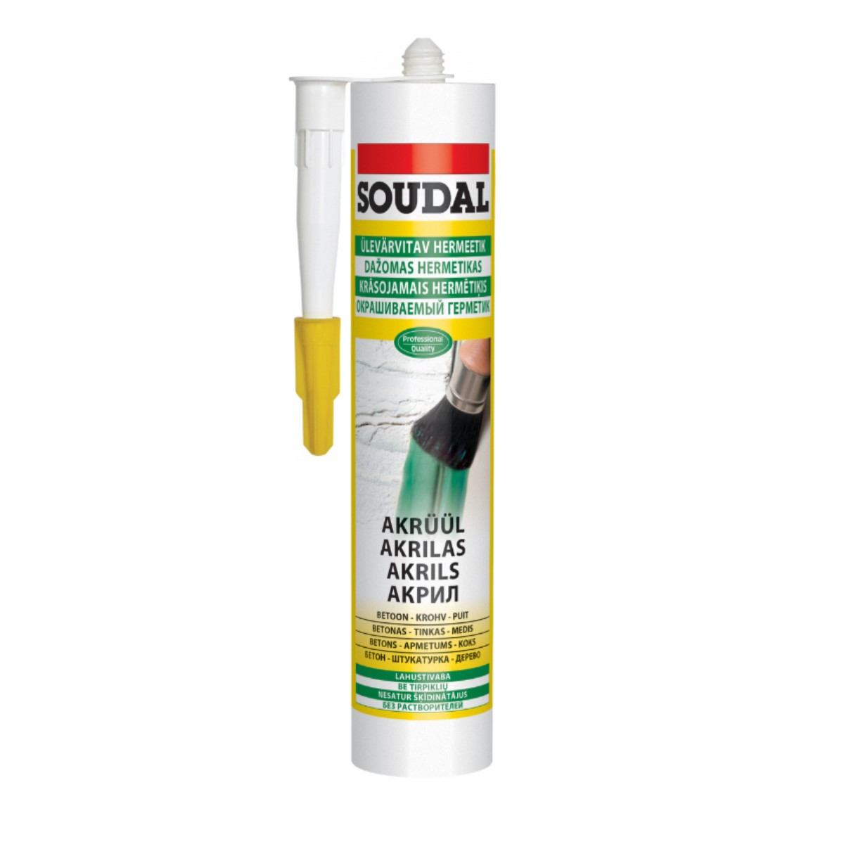 Soudal Paintable Sealant Акриловый герметик , balts, 280ml