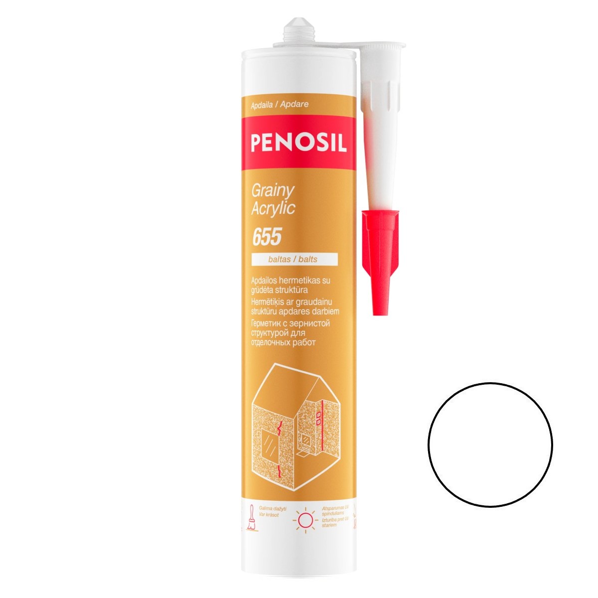Penosil Grainy Acrylic 655 Akrila hermētiķis ar graudainu struktūru