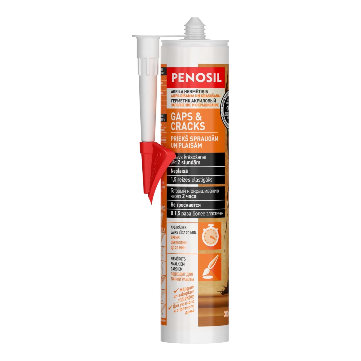 Penosil Gaps & Cracks Acrylic Sealant Krāsojams spraugu un plaisu aizpildītājs