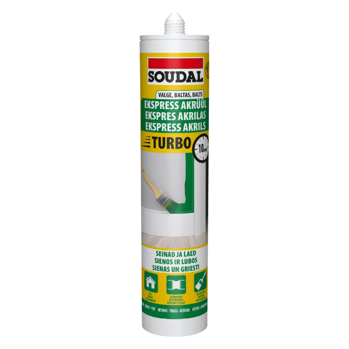 SOUDAL Silikona un Akrila hermētīķi