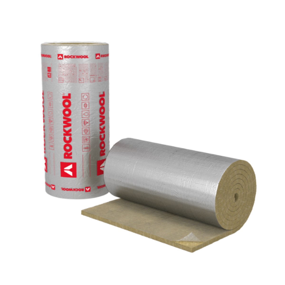 Rockwool Klimamat  (Alu Lamella Mat) Vertikāli orientētas šķiedras akmens vates ruļpaklājs
