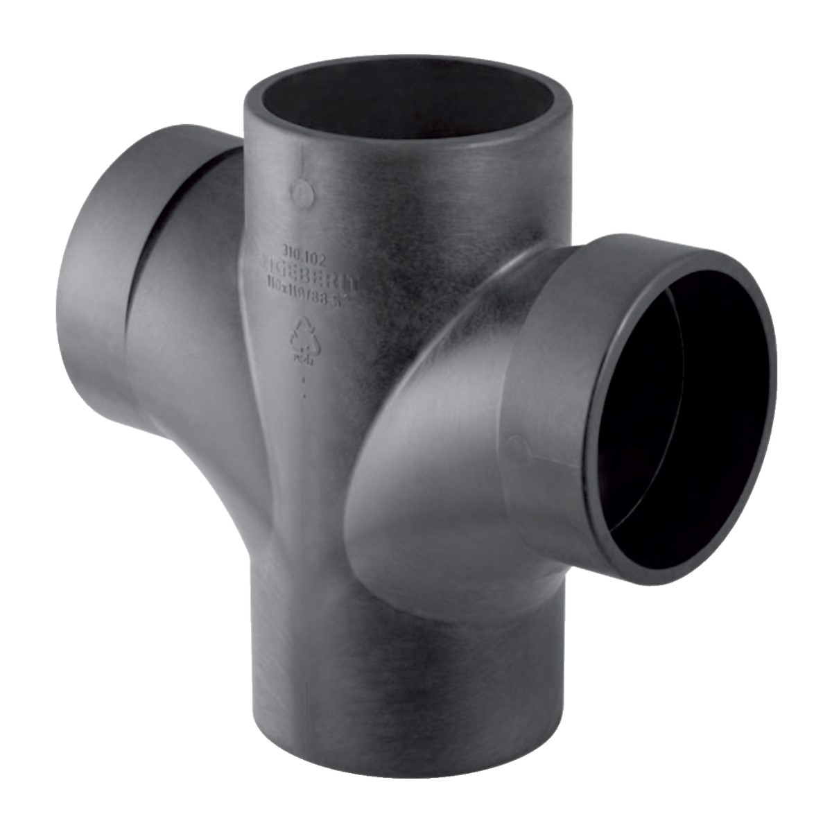 Geberit Silent-db20 Skaņu slāpējošas kanalizācijas krustgabals