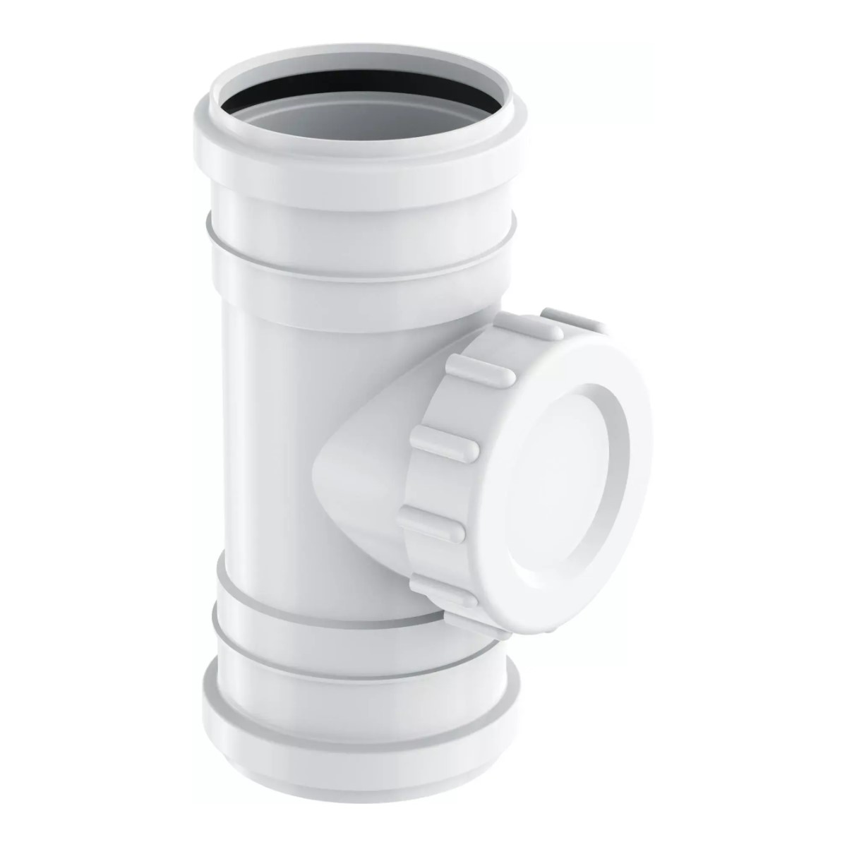 Uponor Decibel Skaņu slāpējoša kanalizācijas revīzija ar 2 uzmavām