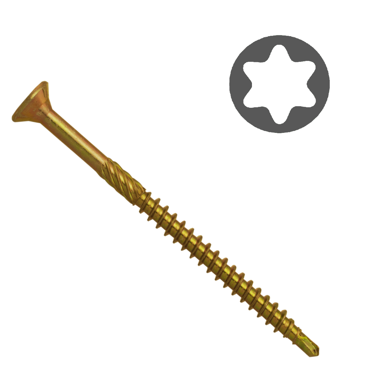 Easy-Fix Koka skrūve ar urbi Drill-Maxi Torx 15