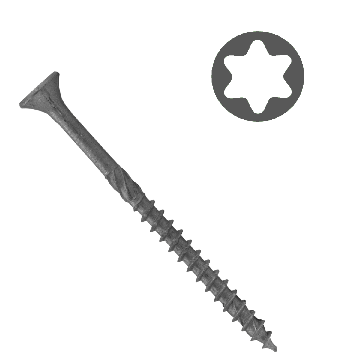 Wkret-met Koka skrūve ar gremdgalvu, ārdarbiem, Delta C4, Torx 30