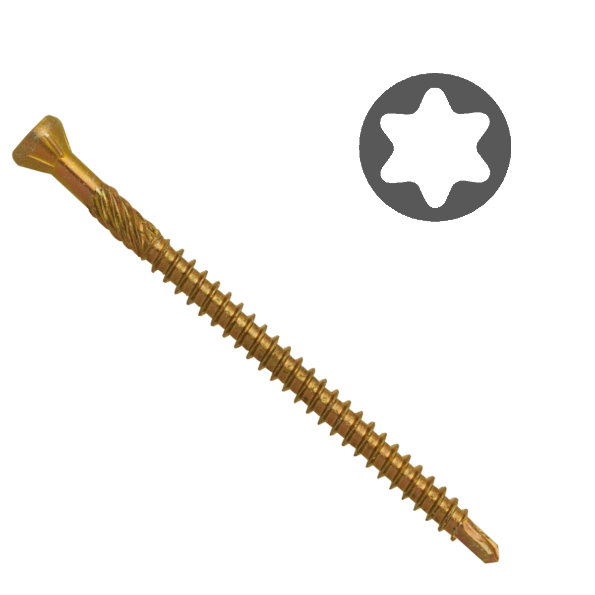 Easy-Fix Koka skrūve ar urbi Drill-Mini Torx 10