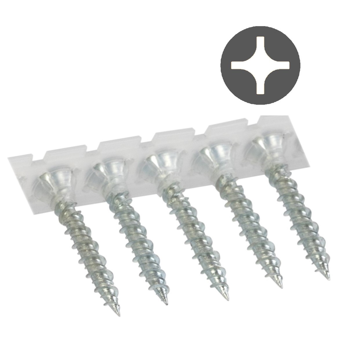 Easy-Fix Reģipša skrūve kokam, lentās, cinkota, SPEC 25