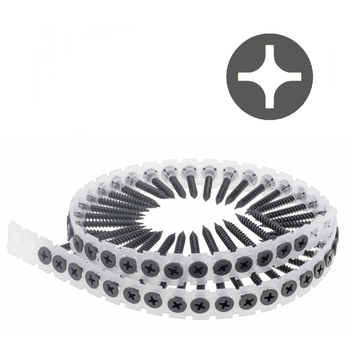 Knauf TB Reģipša skrūve ar urbjveida galu, lentās