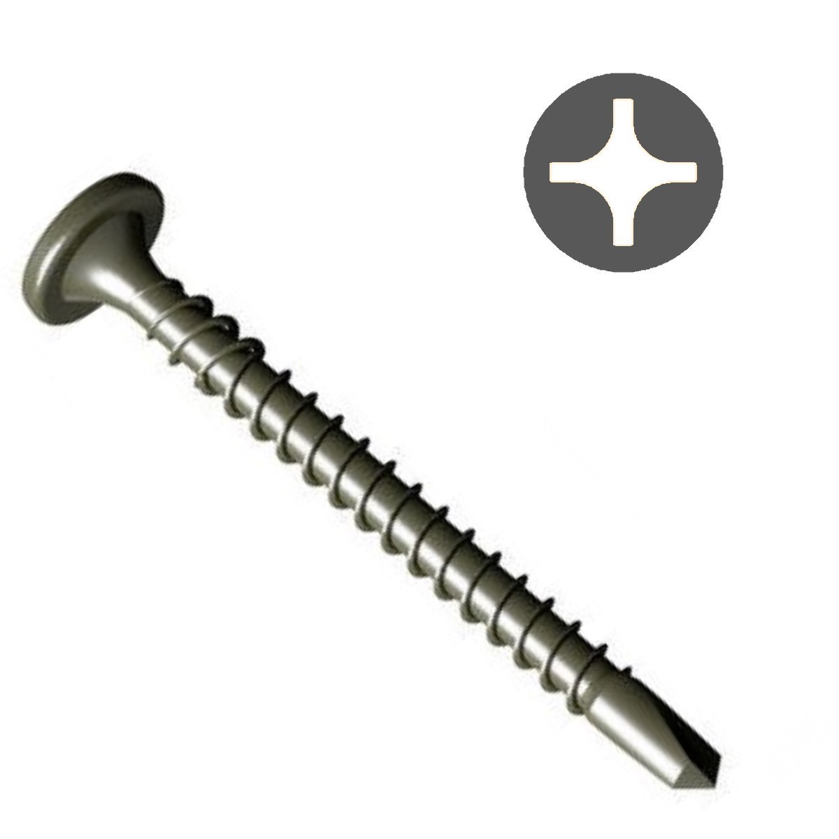 Knauf XTB Mitrumizturīga reģipša skrūve ar urbja galu, Drystar plāksnēm