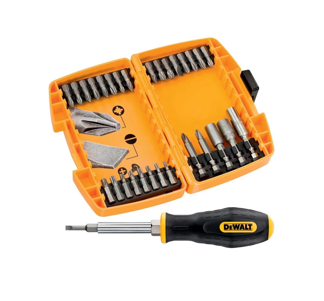 DeWalt Набор насадок с отверткой , 30 шт.