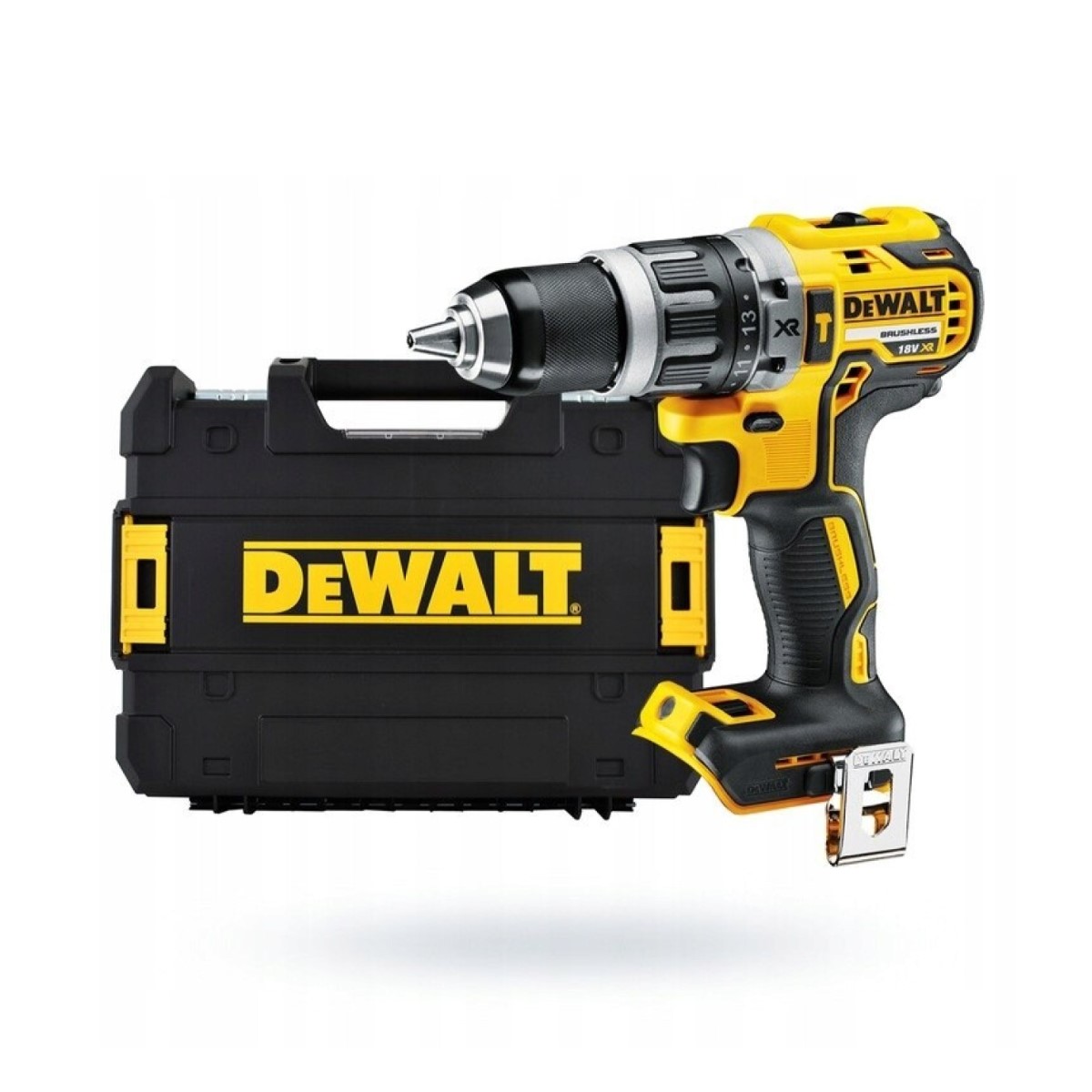 DeWalt Аккумуляторная ударная дрель-ударный шуруповерт, 18 В XR Li-Ion, BL (+koferis) DCD796NT-XJ