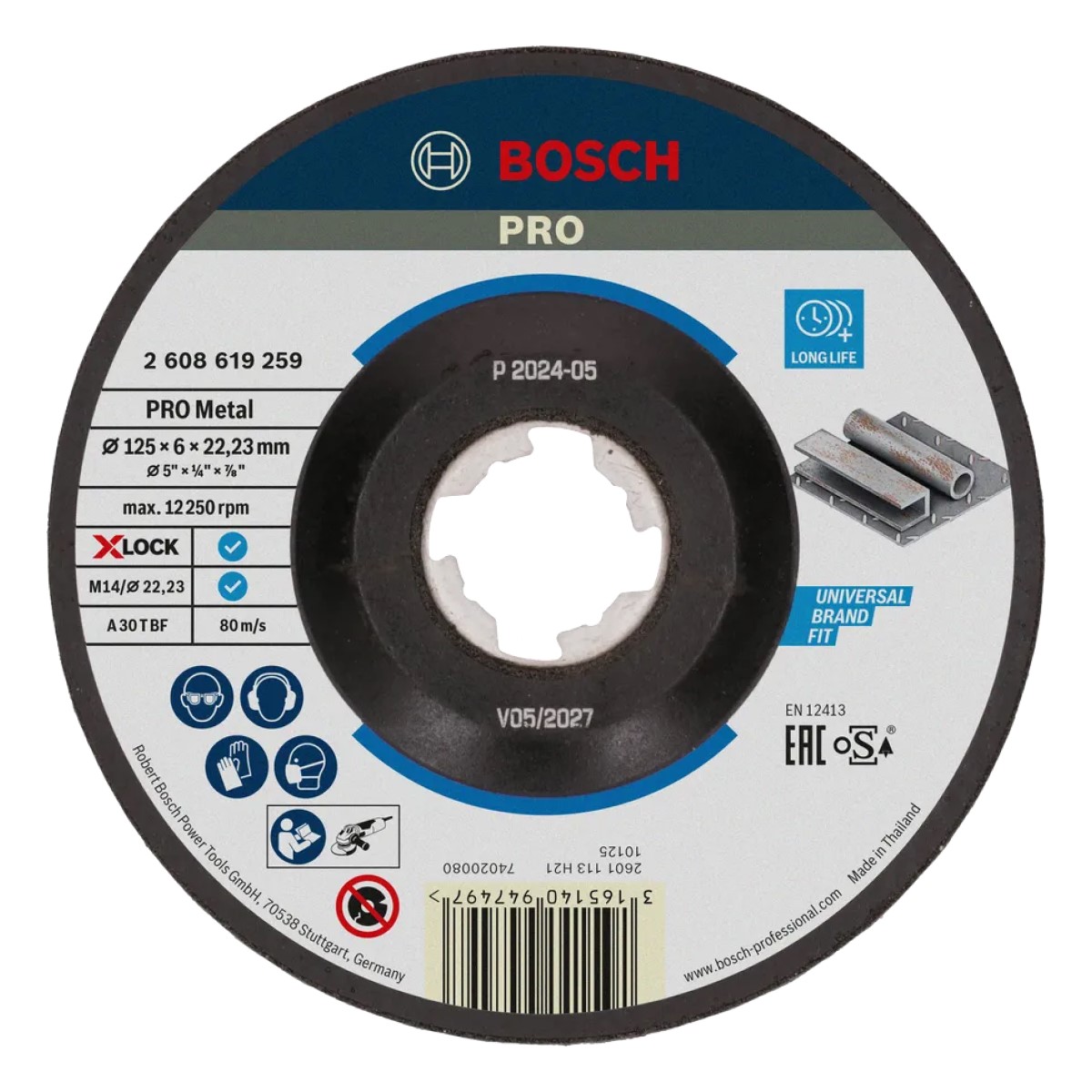 Bosch PRO Metal Slīpēšanas disks A 30 T BF, X-LOCK