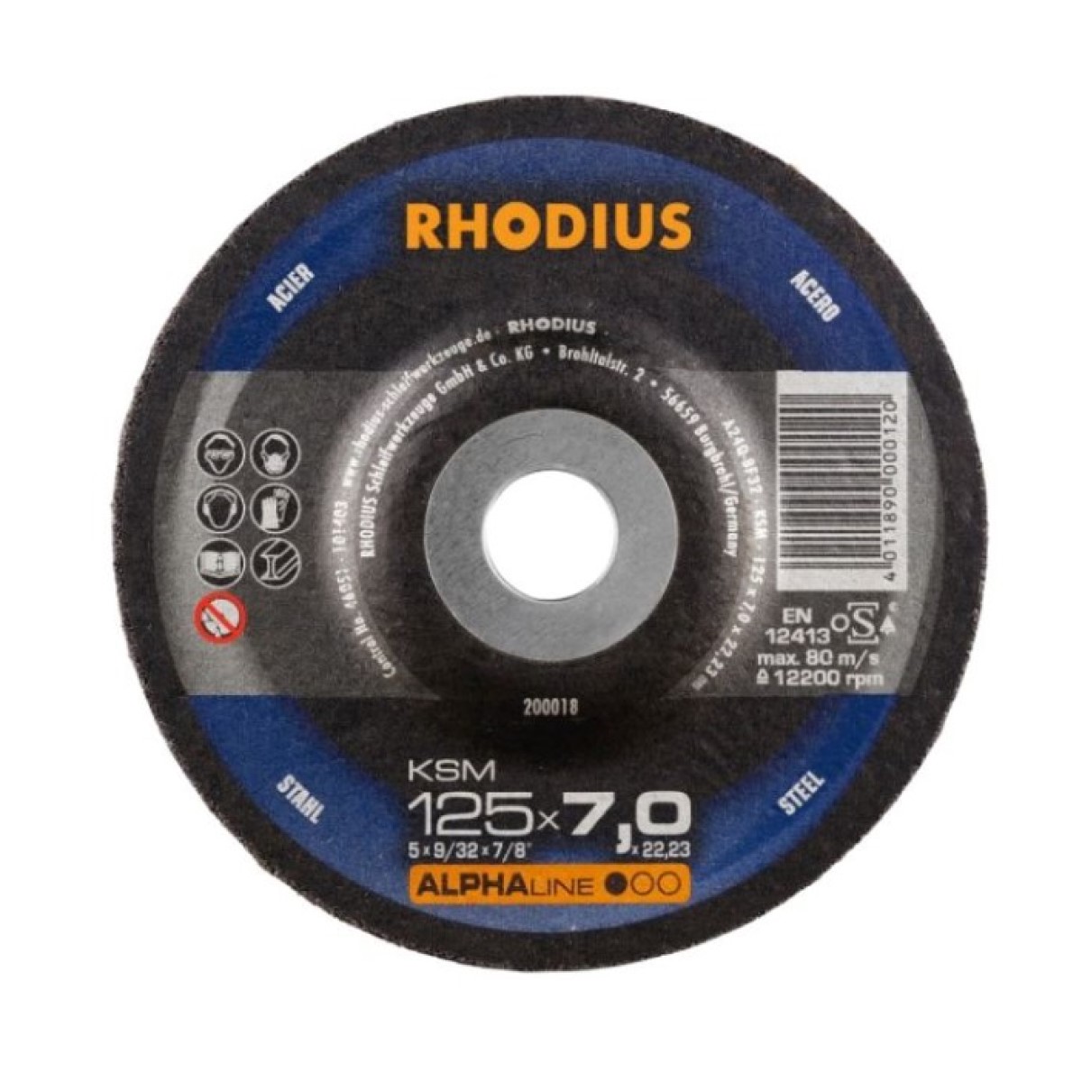 Rhodius slīpēšanas disks metālam