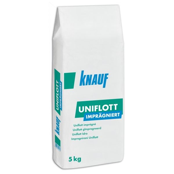 Knauf Uniflott Impragniert šuvju ģipša špaktele mitrām telpām, 5kg