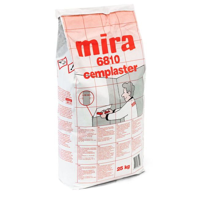 Mira 6810 cemplaster  ūdensizturīga špakteļmasa 2-10mm