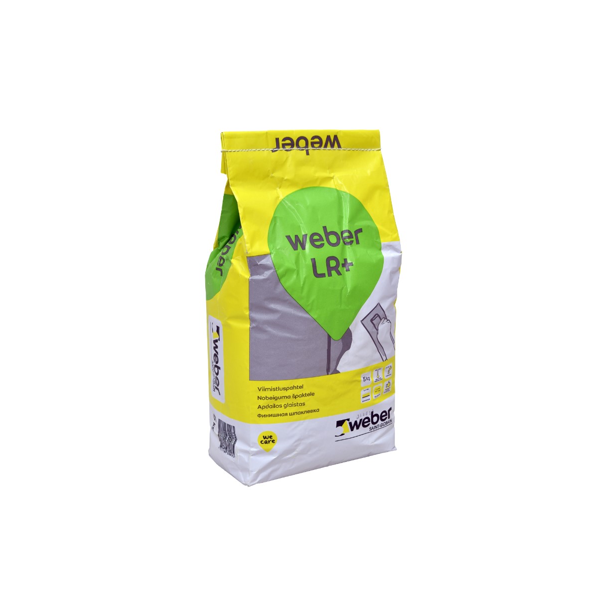 Weber LR+ smalka izlīdzinošā nobeiguma špaktele, 5kg