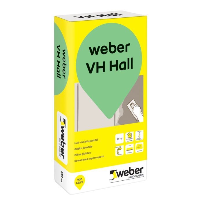 Weber VH pelēks (ex Vetonit VH pelēks) 20kg špaktele 