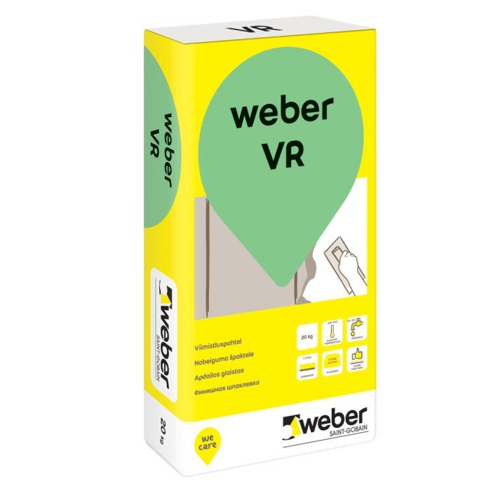 Weber VR финишная выравнивающая шпаклевочная смесь , 20kg