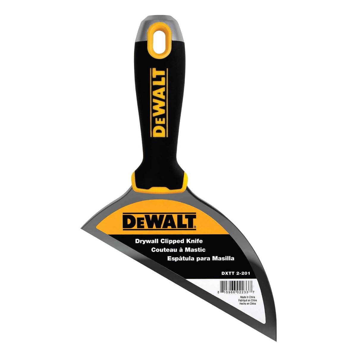 DeWalt Apdares špakteļlāpsta 30°, nerūsējošā tērauda, ar Soft Grip rokturi