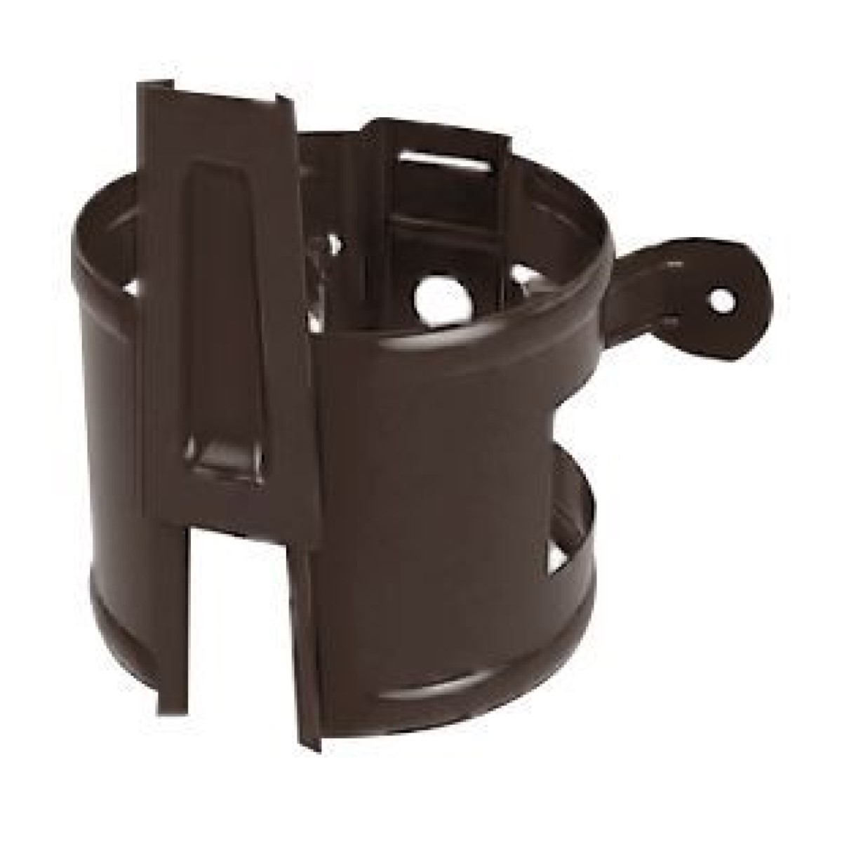 Ruukki Caurules stiprinājums koka sienai ar ķīli, D90mm, HCG RR32/ Tumši brūns