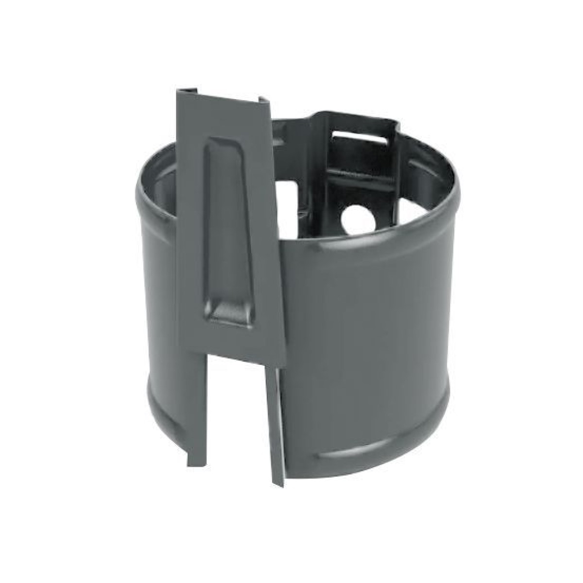 Ruukki Caurules stiprinājums mūra sienai ar ķīli, D90mm, HCG RR23/Tumši pelēks