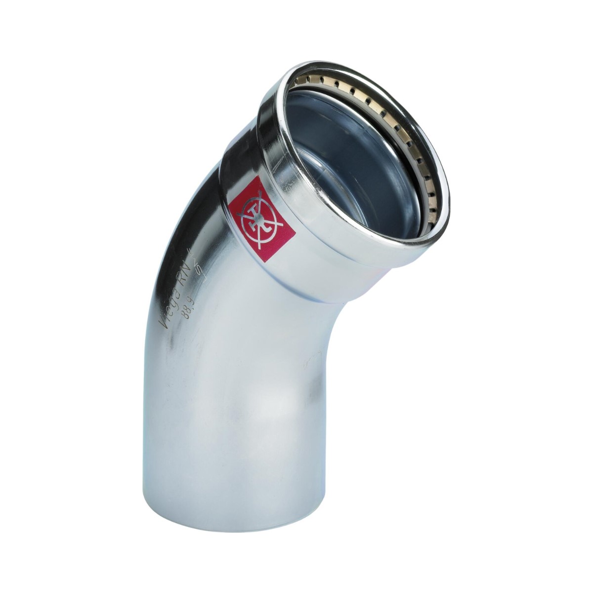 Viega Prestabo XL Līkums 45°, ievietojams gals, presējams pieslēgums