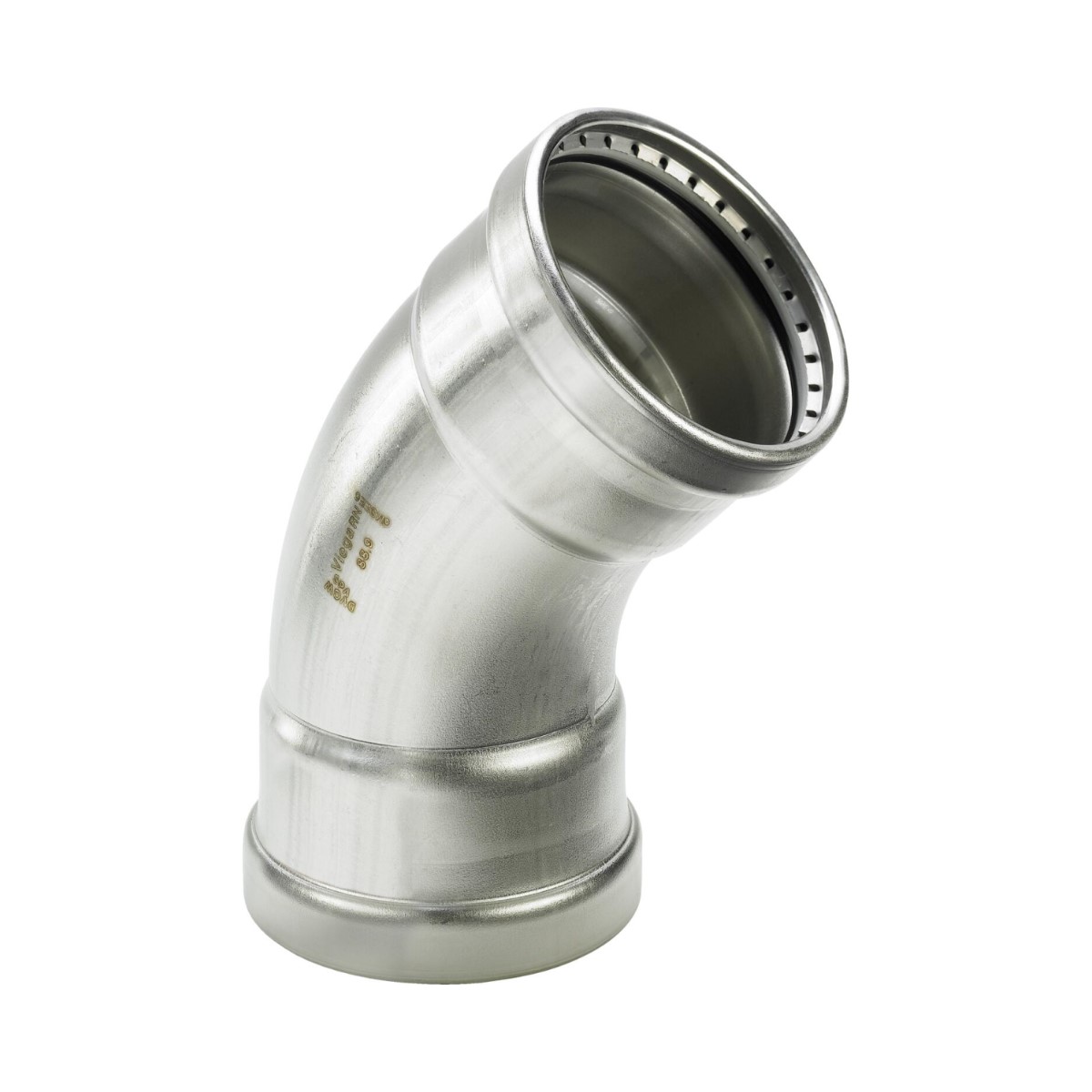 Viega Sanpress Inox XL Līkums 45°, presējami pieslēgumi