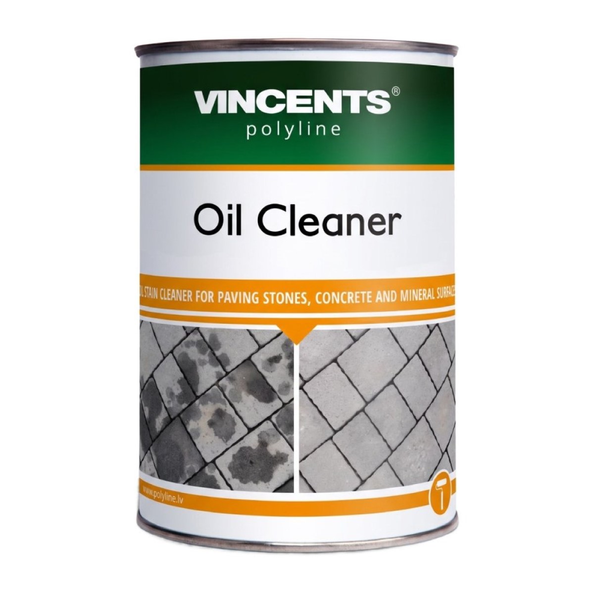 Vincents Polyline Oil Cleaner Eļļas un tauku traipu tīrītājs minerālām virsmām