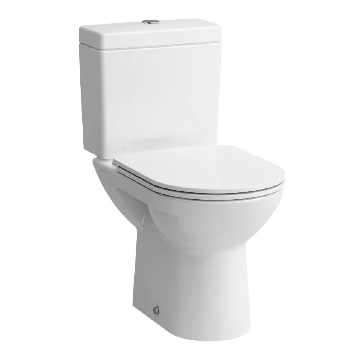 Laufen Pro Tualetes pods ar SC Slim vāku, brīvi stāvošs, horizontāls izvads, pievads no sāniem