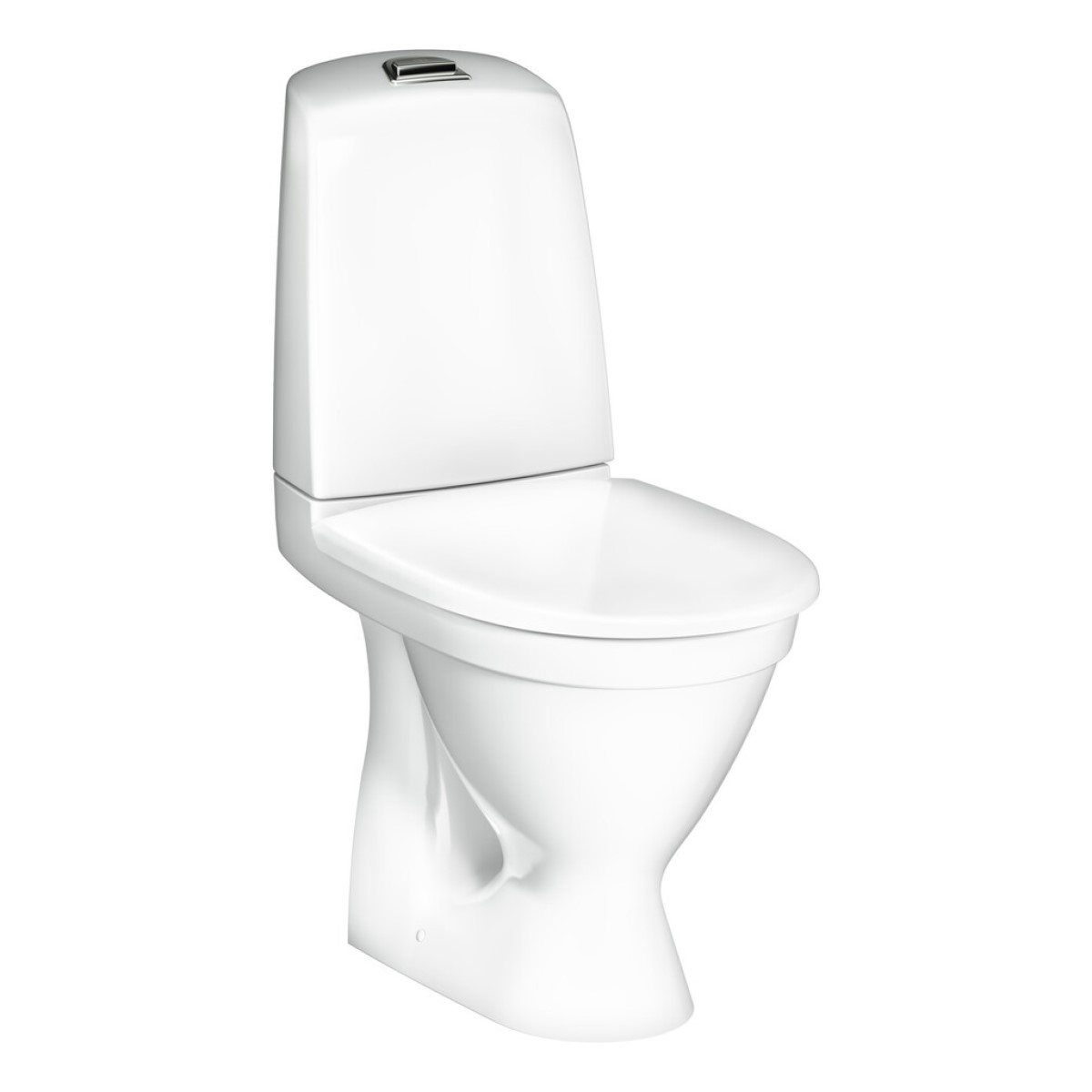 Gustavsberg Nautic 1510 Pods ar QR/SC vāku, Hygienic Flush, horizontāls izvads