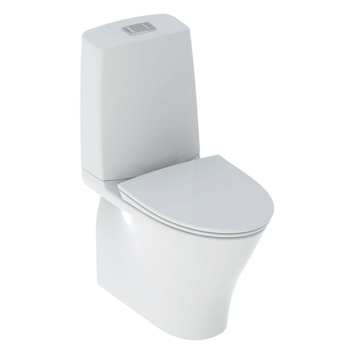 Ifö Vinta Art Rimfree Tualetes pods, universāls izvads, ar QR/SC vāku