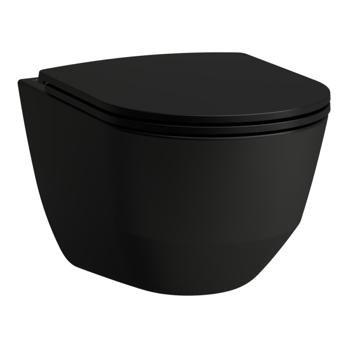 Laufen Pro Rimless Унитаз, крепится к стене , 360x530mm, matēts melns (bez vāka)