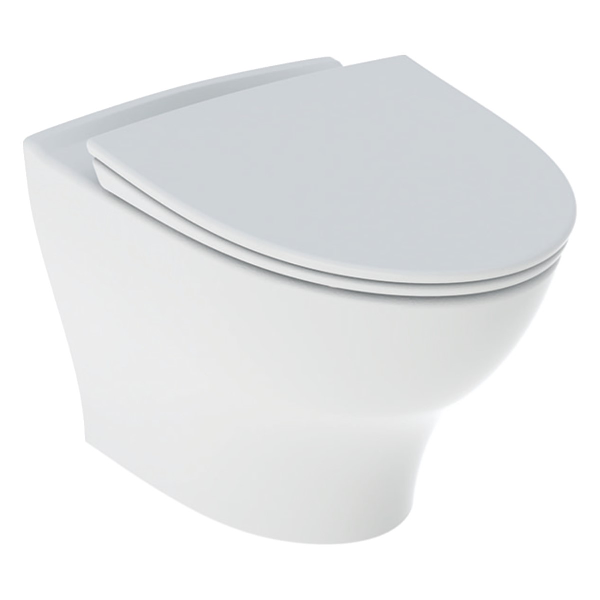 Ifö Vinta Art Rimfree Tualetes pods, stiprināms pie sienas, ar QR/SC vāku