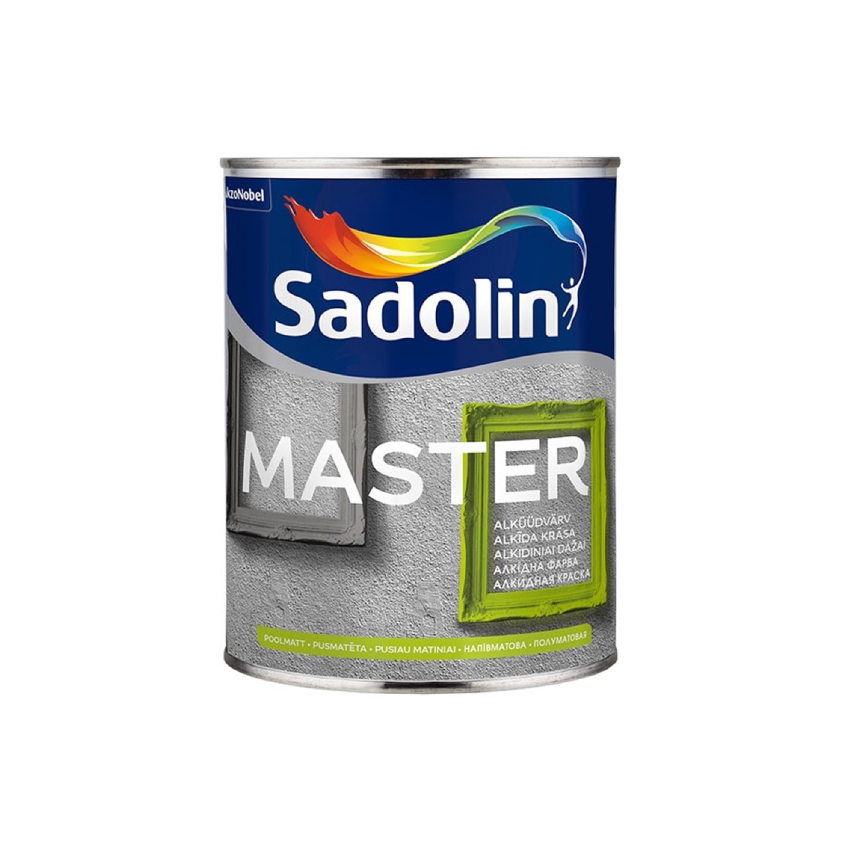 Sadolin Master Полуматовая краска для деревянных и металлических поверхностей BW 1L