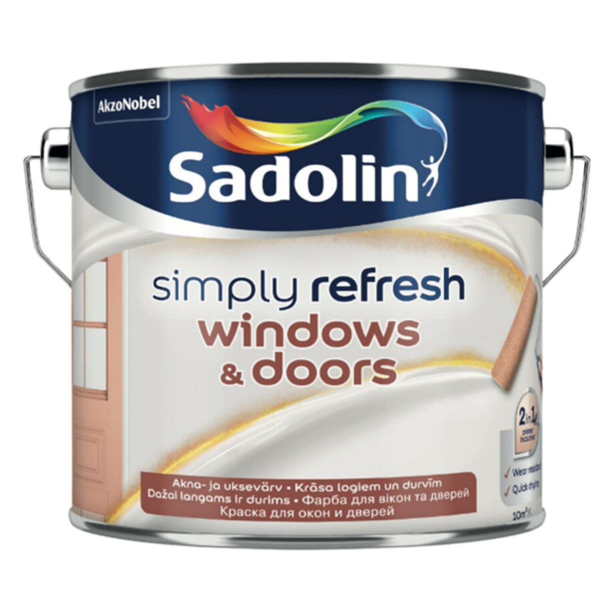 Sadolin Simply Refresh Windows & Doors Pusmatēta krāsa logiem un durvīm