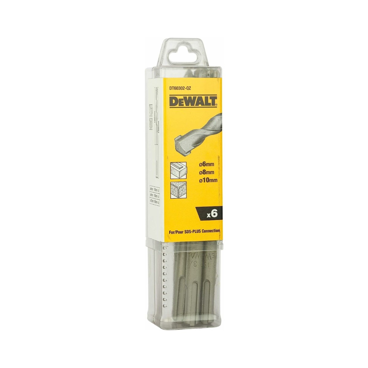 DeWalt SDS-Plus Набор сверл 6 шт.