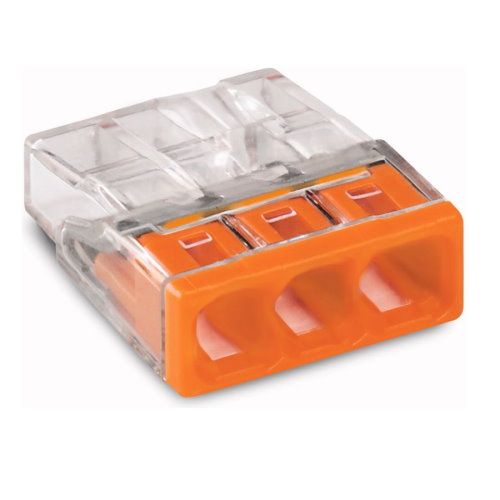 Wago Клеммная коробка для монолитных проводов 3x0,5-2.5/5g. 24A/400V 2273-203