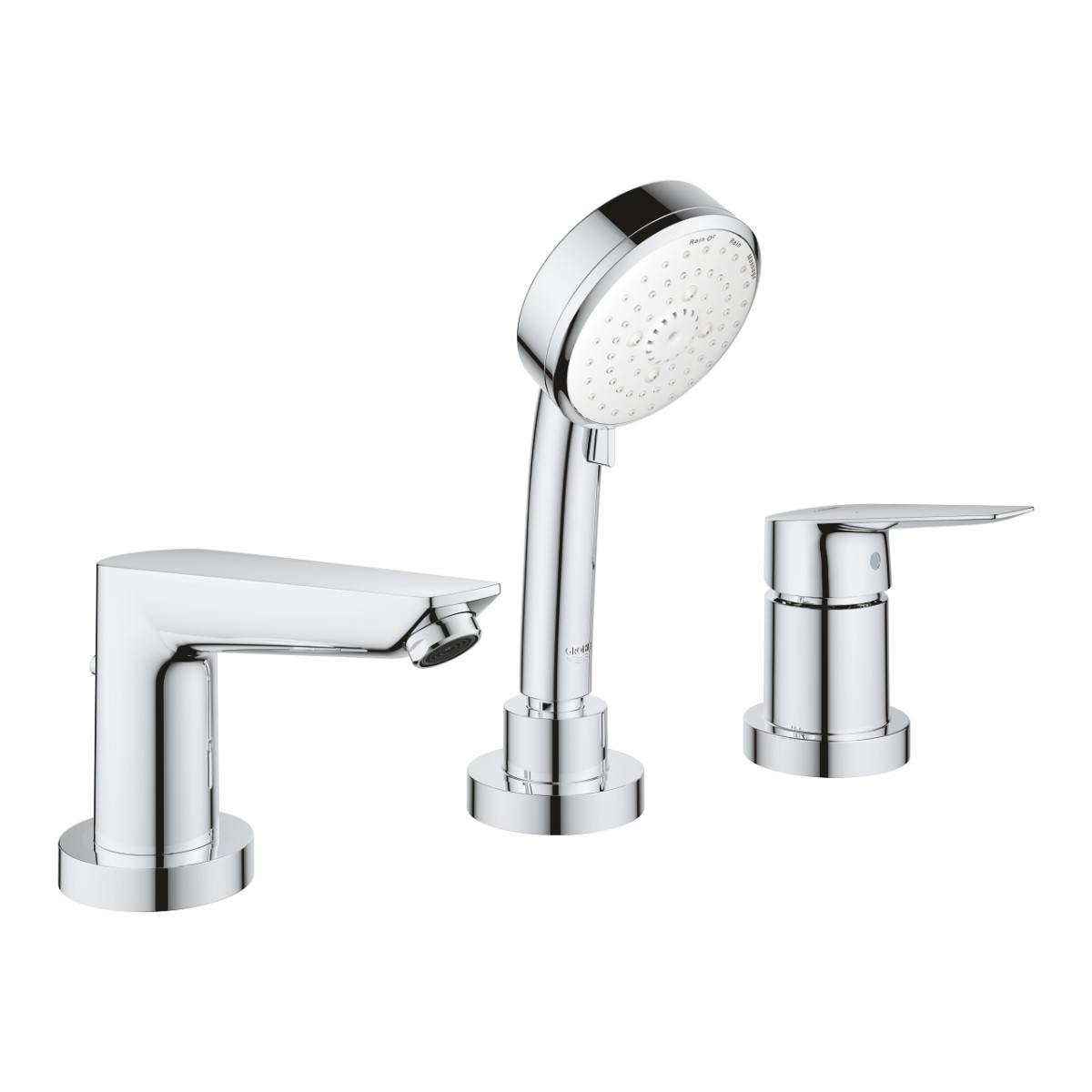Grohe BauEdge Vannas maisītājs, 3 caurumu, uz virsmas