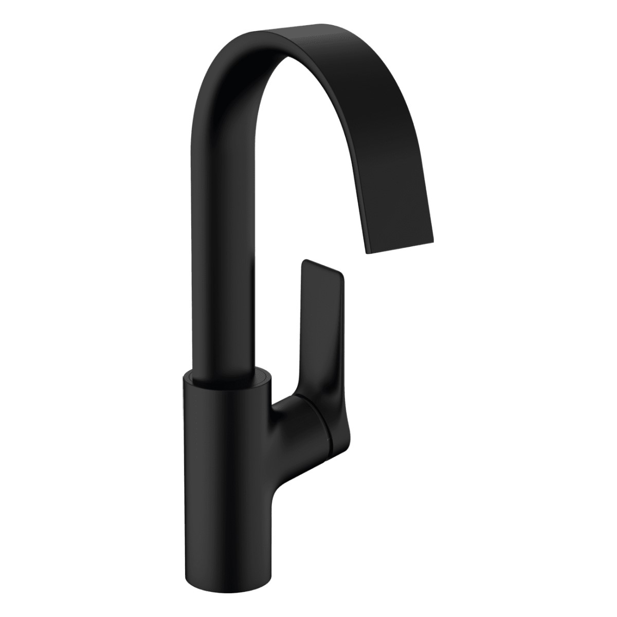 Hansgrohe Vivenis 210 Vannas istabas izlietnes maisītājs, ar pop-up, C iztece, matēts melns