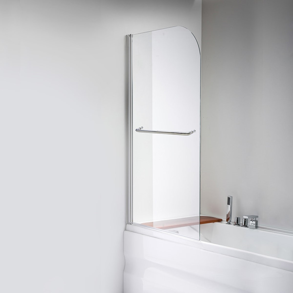 Vento Napoli Vannas siena, hromēts profils, caurspīdīgs Easy clean stikls
