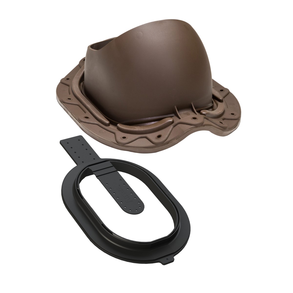 Vilpe Muotokate Click Ventilācijas izvada pieslēgums dakstiņveida metāla jumtiem, brūns