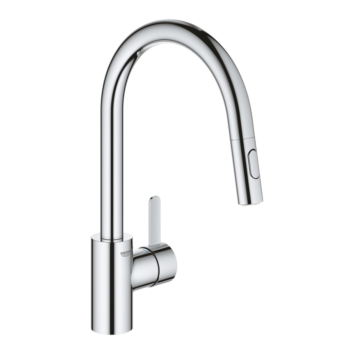 Grohe Eurosmart Cosmopolitan Virtuves izlietnes maisītājs ar izvelkamu dušu