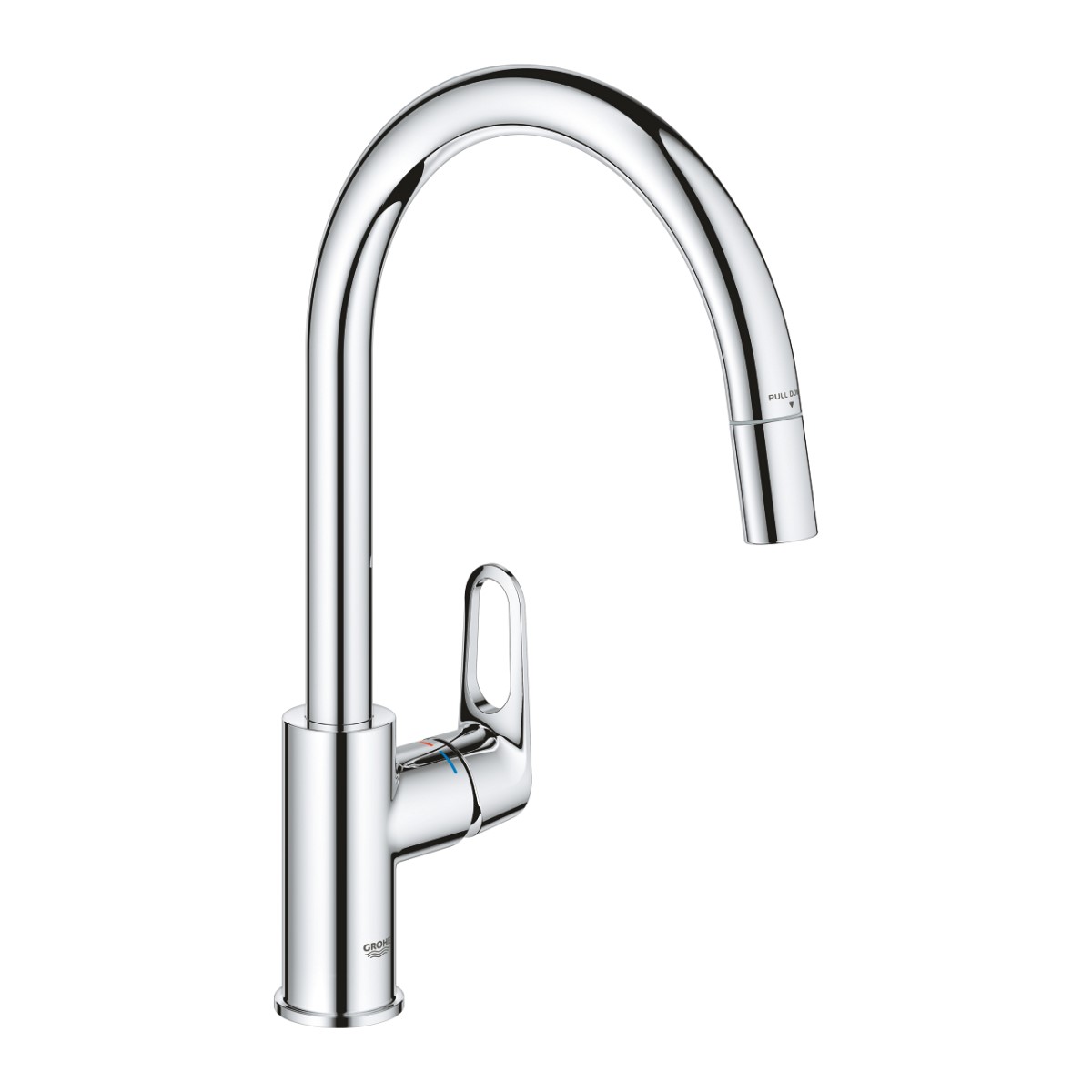 Grohe Euroeco Virtuves izlietnes maisītājs ar augsto izteci