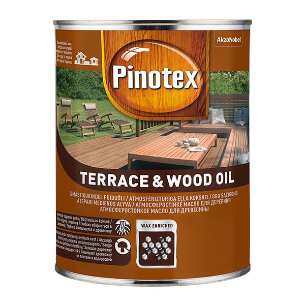 Pinotex Terrace & Wood Oil , bezkrāsains
