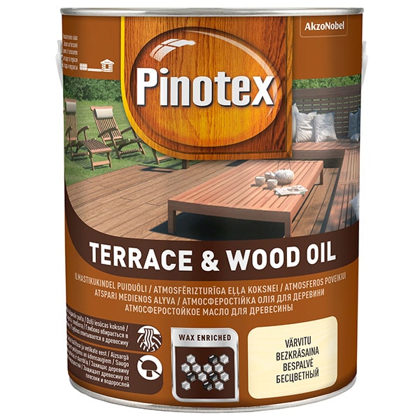 Pinotex Terrace & Wood Oil , bezkrāsains
