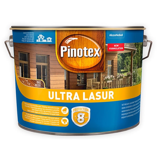 PINOTEX Ultra Lasur AWB tehnoloģija - oregons 10L