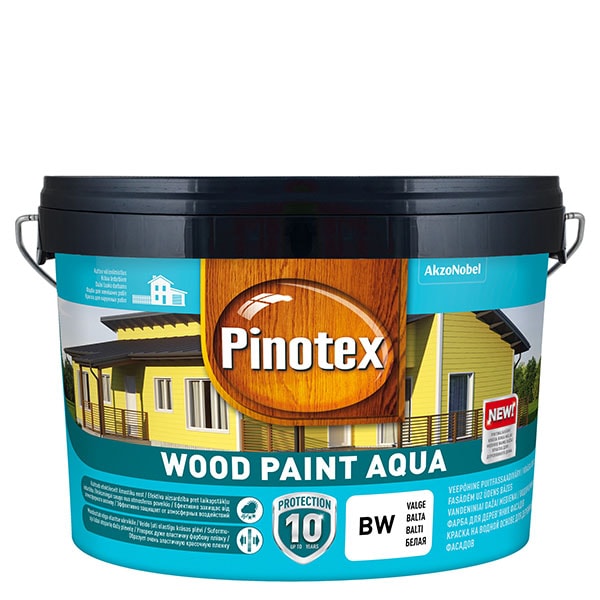 PINOTEX Wood Paint AQUA - balts BW 2.5l